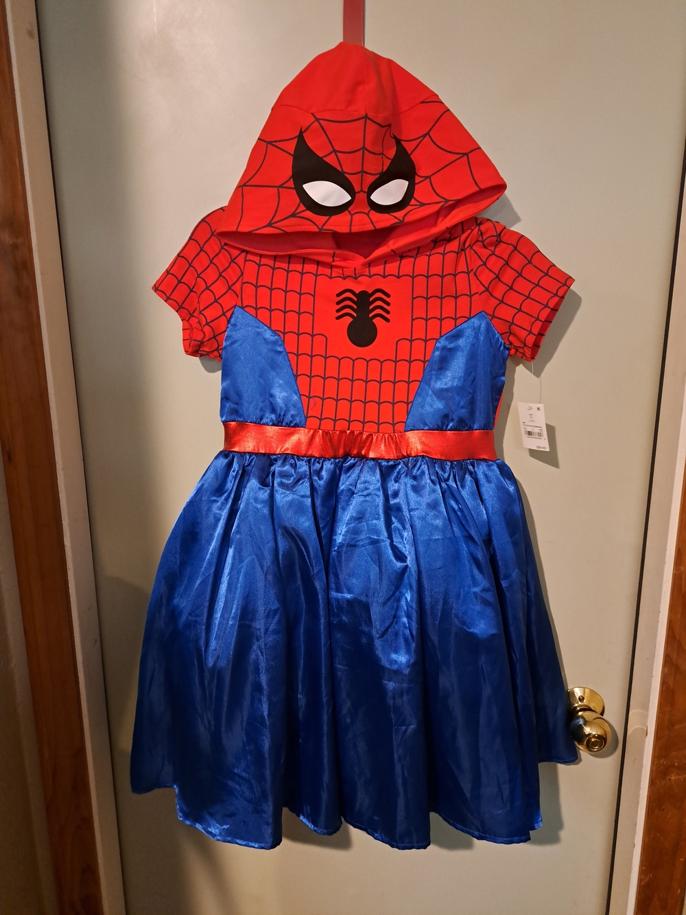 Marvel Girls Red and Blue Spider-Hero Hooded Dress